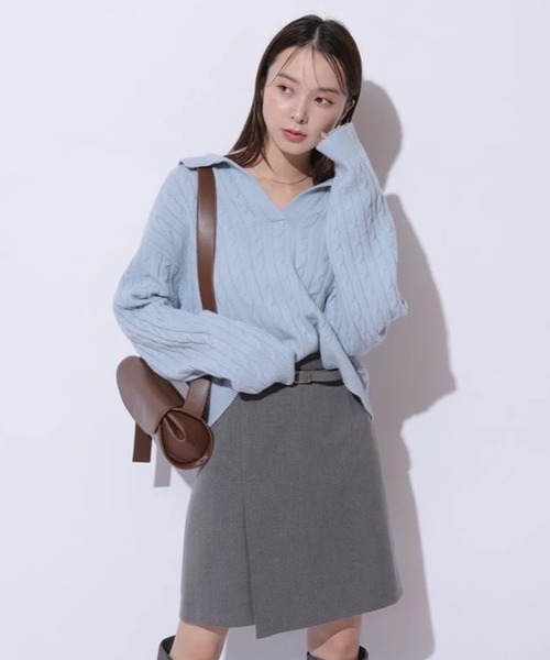 ベルト付きミニスカート（スカート）｜Mystrada（マイストラーダ）の