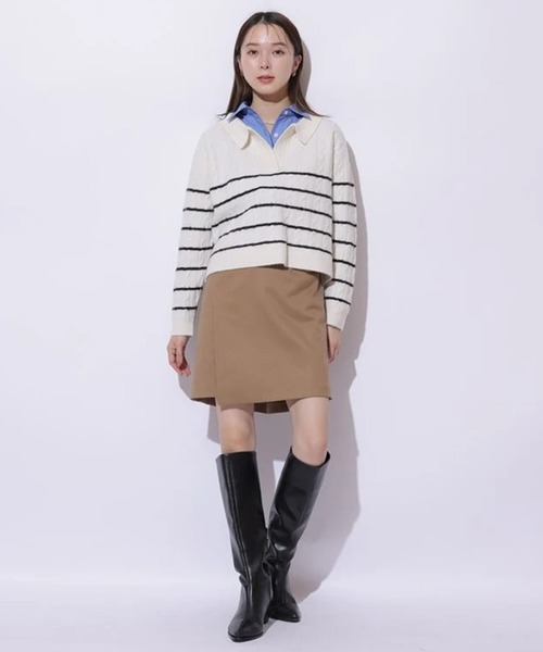 スカート my. ベルト付きミニスカート（スカート）｜Mystrada（マイストラーダ）の