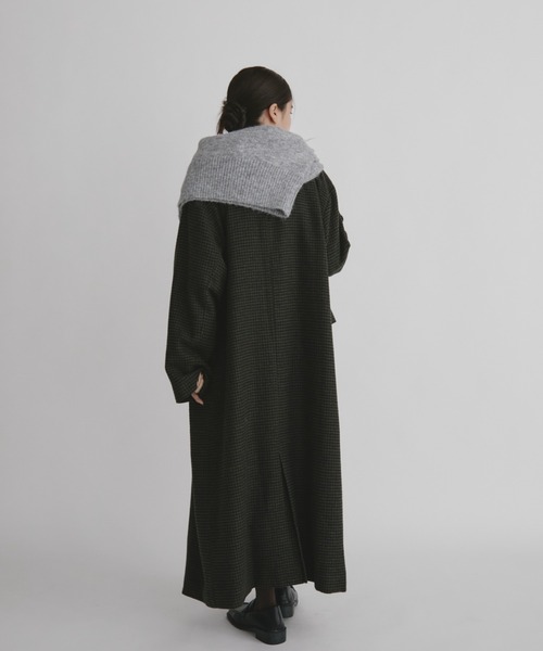 duei(デュイ)の「チェックロングコート(その他アウター・レディース・ブラック・FREE)」の12枚目の写真