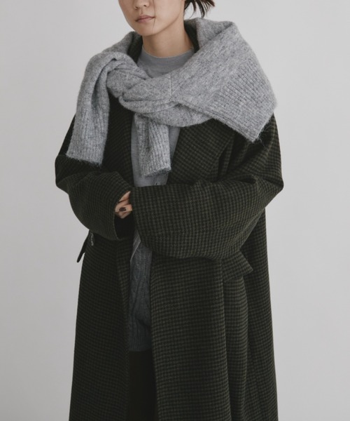 duei(デュイ)の「チェックロングコート(その他アウター・レディース・ブラック・FREE)」の14枚目の写真