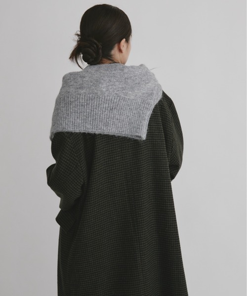 duei(デュイ)の「チェックロングコート(その他アウター・レディース・ブラック・FREE)」の7枚目の写真