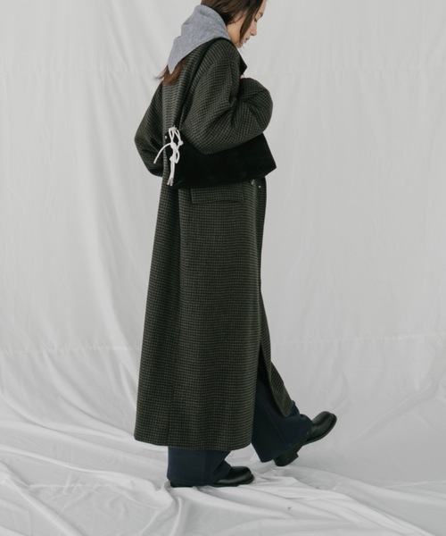 duei(デュイ)の「チェックロングコート(その他アウター・レディース・ブラック・FREE)」の22枚目の写真