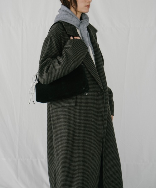 duei(デュイ)の「チェックロングコート(その他アウター・レディース・ブラック・FREE)」の15枚目の写真