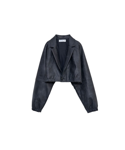 Nora Lily elle（ノラリリーエル）の「【Nora Lily】「elle」Tailored Combination Blouson（ブルゾン・レディース・ブラウン/ブラック/オリーブ・FREE）」の15枚目の写真