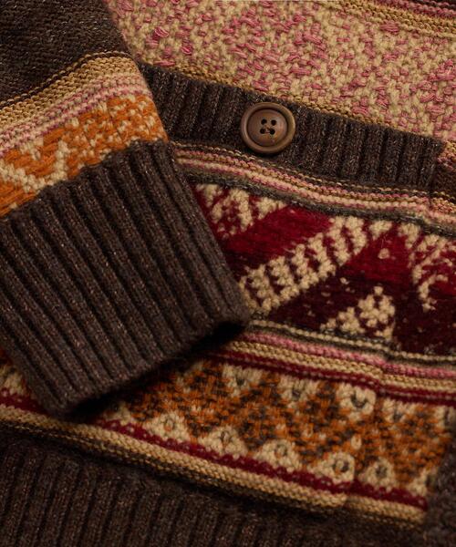 RRL(ダブル アール エル)の「ウールブレンド ショールカラー カーディガン(カーディガン/ボレロ・メンズ・ブラウン・XL/S/M/L)」の4枚目の写真
