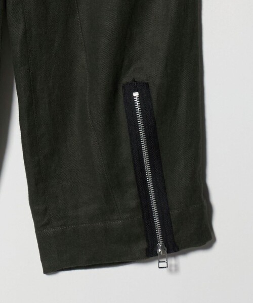 muller of yoshiokubo（ミュラーオブヨシオクボ）の「＜muller of yoshiokubo＞レザーライクポケット ジップパンツ（その他パンツ・レディース・オリーブ・36）」の8枚目の写真