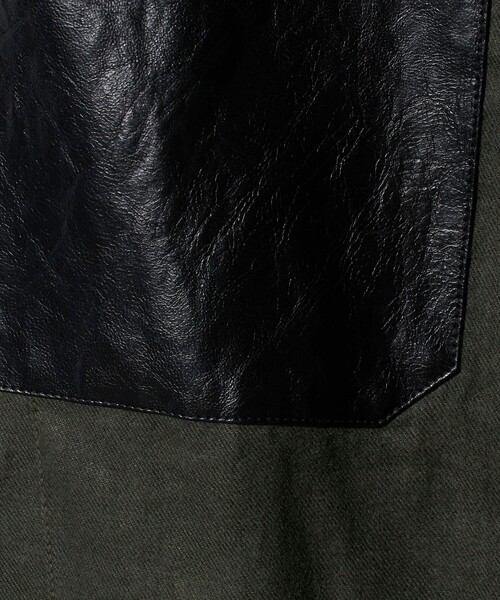 muller of yoshiokubo（ミュラーオブヨシオクボ）の「＜muller of yoshiokubo＞レザーライクポケット ジップパンツ（その他パンツ・レディース・オリーブ・36）」の11枚目の写真