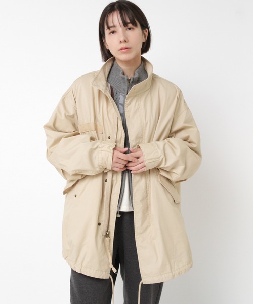 RNA-N（アールエヌエーエヌ）の「C0787 M-65ファーライナーモッズコート（モッズコート・レディース・ベージュ/カーキ/ボルドー・FREE）」の4枚目の写真