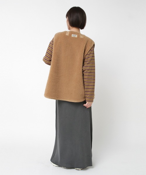 RNA-N（アールエヌエーエヌ）の「C0787 M-65ファーライナーモッズコート（モッズコート・レディース・ベージュ/カーキ/ボルドー・FREE）」の19枚目の写真