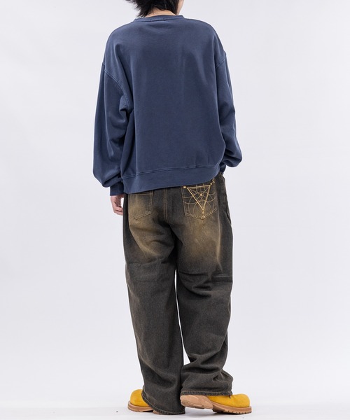 JOHN'S CLOSET（ジョンズクローゼット）の「【13】スタッズデザイン カーブデニム（デニムパンツ・メンズ・ブルー/ブラック/サックスブルー・LARGE/MEDIUM）」の15枚目の写真