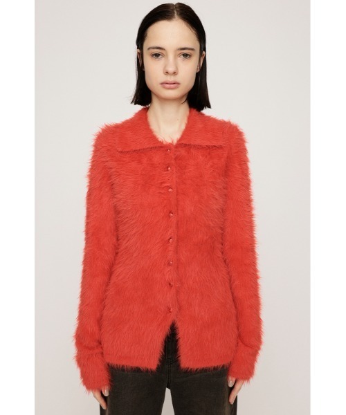 SLY（スライ）の「WAIST SHAPE KNIT TOPS ウエストシェイプ ニット カーディガントップス カーディガン 秋服 冬服（カーディガン/ボレロ・レディース・アイボリー/グレー/オレンジ・FREE）」の9枚目の写真