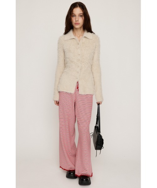 SLY（スライ）の「WAIST SHAPE KNIT TOPS ウエストシェイプ ニット カーディガントップス カーディガン 秋服 冬服（カーディガン/ボレロ・レディース・アイボリー/グレー/オレンジ・FREE）」の14枚目の写真