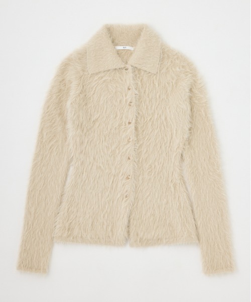 SLY（スライ）の「WAIST SHAPE KNIT TOPS ウエストシェイプ ニット カーディガントップス カーディガン 秋服 冬服（カーディガン/ボレロ・レディース・アイボリー/グレー/オレンジ・FREE）」の17枚目の写真