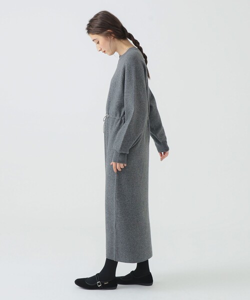B:MING by BEAMS（ビーミングバイビームス）の「ニット ドローストリング ワンピース (洗濯可)（ワンピース・レディース・グレー/ブラウン系その他/ブラウン系その他4・ONE SIZE）」の5枚目の写真