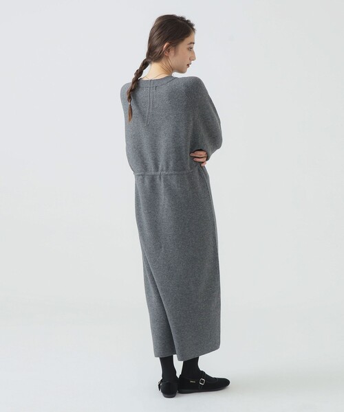 ワンピース baziru ニット ドローストリング ワンピース (洗濯可)（ワンピース）｜B:MING