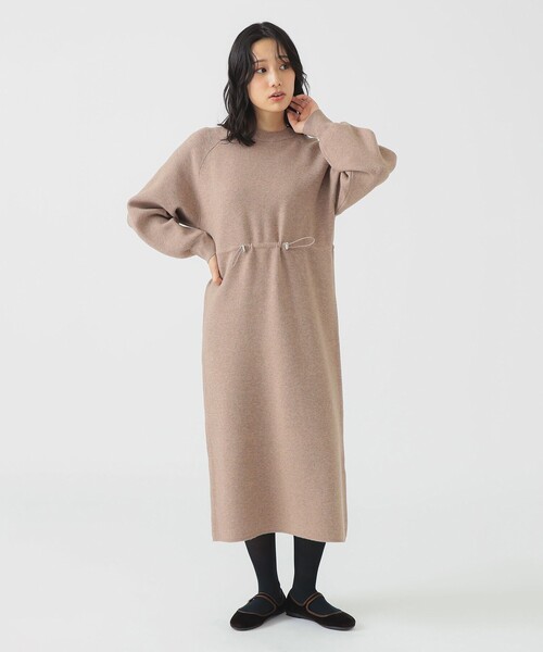 B:MING by BEAMS（ビーミングバイビームス）の「ニット ドローストリング ワンピース (洗濯可)（ワンピース・レディース・グレー/ブラウン系その他/ブラウン系その他4・ONE SIZE）」の7枚目の写真