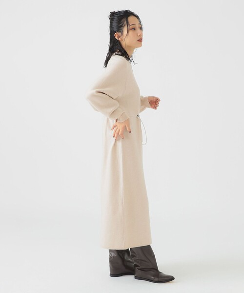 B:MING by BEAMS（ビーミングバイビームス）の「ニット ドローストリング ワンピース (洗濯可)（ワンピース・レディース・グレー/ブラウン系その他/ブラウン系その他4・ONE SIZE）」の11枚目の写真