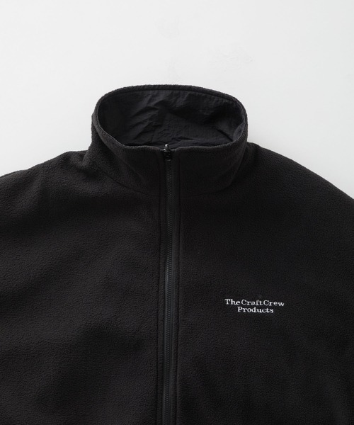 2WAYリバーシブル フリース/ナイロン オーバーサイズブルゾン