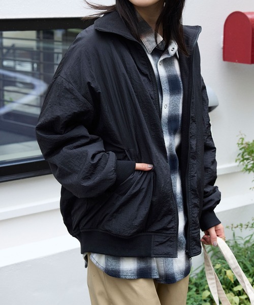 Tk_tuesday専用 2WAYリバーシブル フリース/ナイロン オーバーサイズブルゾン