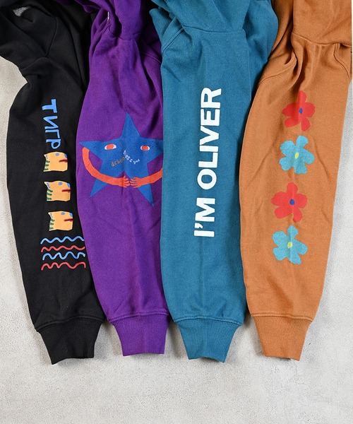 MARKEY'S（マーキーズ）の「ソデプリントパーカー（パーカー・キッズ・キャメル/パープル/ブラック/ターコイズブルー・80/90/95/100/110/120/130/140/150）」の19枚目の写真