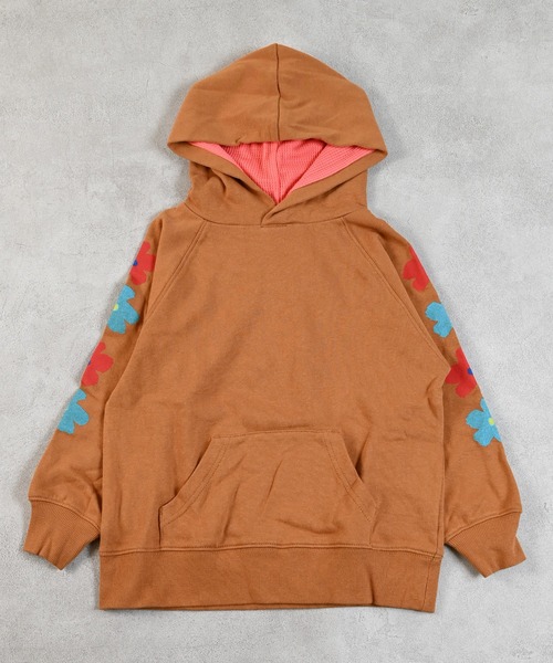 MARKEY'S（マーキーズ）の「ソデプリントパーカー（パーカー・キッズ・キャメル/パープル/ブラック/ターコイズブルー・80/90/95/100/110/120/130/140/150）」の15枚目の写真