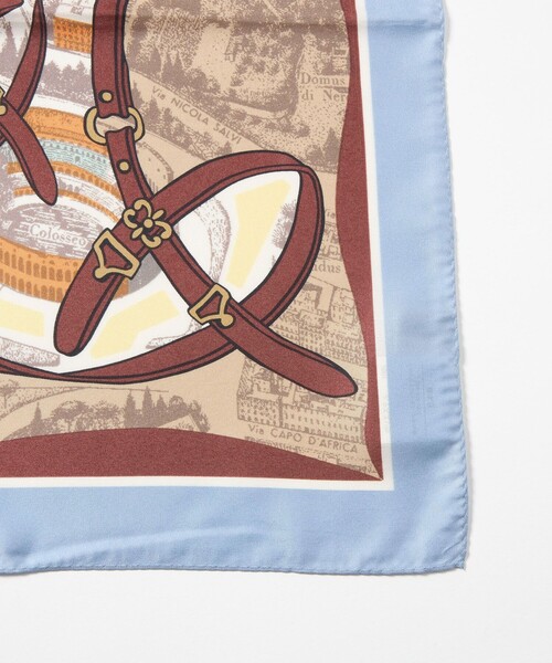 green label relaxing(グリーンレーベルリラクシング)の「アソート スカーフ(バンダナ/スカーフ・レディース・ワイン/コバルトブルー・FREE)」の4枚目の写真