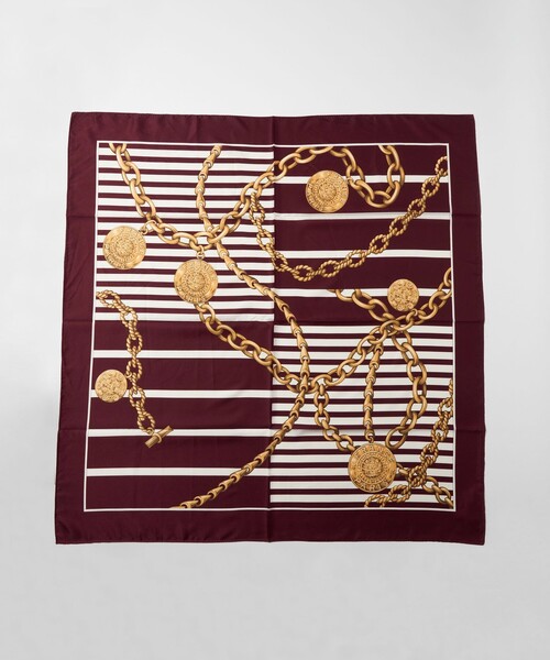 green label relaxing(グリーンレーベルリラクシング)の「アソート スカーフ(バンダナ/スカーフ・レディース・ワイン/コバルトブルー・FREE)」の6枚目の写真