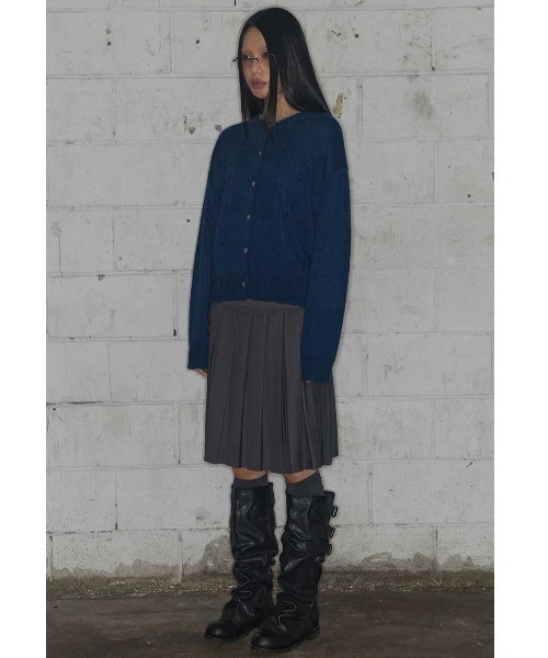 FANCY CLUB（ファンシークラブ）の「A'GEM/9 × .kom 『FANCY CLUB/ファンシークラブ』 SWALE KNIT CARDIGAN/ニットカーディガン（カーディガン/ボレロ・レディース・ブラウン/グレー/ブルー・FREE）」の19枚目の写真