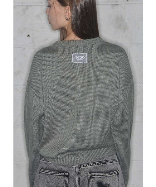 FANCY CLUB（ファンシークラブ）の「A'GEM/9 × .kom 『FANCY CLUB/ファンシークラブ』 SWALE KNIT CARDIGAN/ニットカーディガン（カーディガン/ボレロ・レディース・ブラウン/グレー/ブルー・FREE）」の5枚目の写真