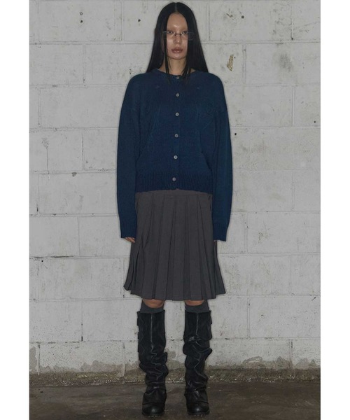 FANCY CLUB（ファンシークラブ）の「A'GEM/9 × .kom 『FANCY CLUB/ファンシークラブ』 SWALE KNIT CARDIGAN/ニットカーディガン（カーディガン/ボレロ・レディース・ブラウン/グレー/ブルー・FREE）」の18枚目の写真