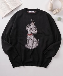 Disney（ディズニー）の「【71】【Disney/ディズニー】ミッキーマウス／ミニーマウス／101匹わんちゃん ジャガードニット（ニット/セーター）」