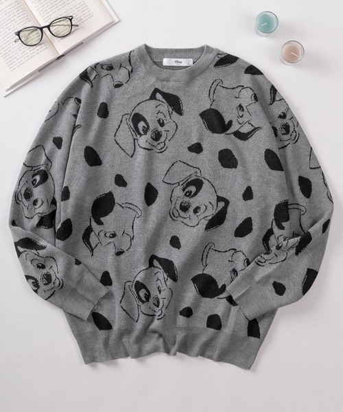 F485 used Disney ディズニー 101匹 わんちゃん ニット F485 used Disney ディズニー 101匹 わんちゃん ニット