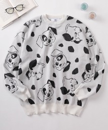 【71】【Disney/ディズニー】ミッキーマウス/ミニーマウス/101匹わんちゃん ジャガードニット