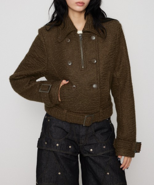 SHORT COMPACT DOUBLE コート（ピーコート）｜LAGUA GEM（ラグアジェム