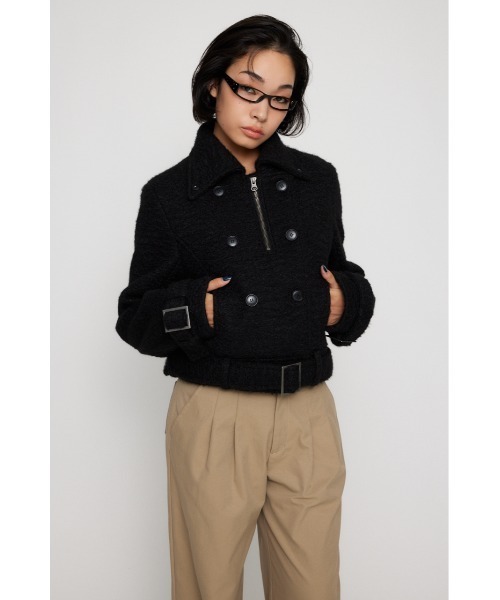 SHORT COMPACT DOUBLE コート（ピーコート）｜LAGUA GEM（ラグアジェム