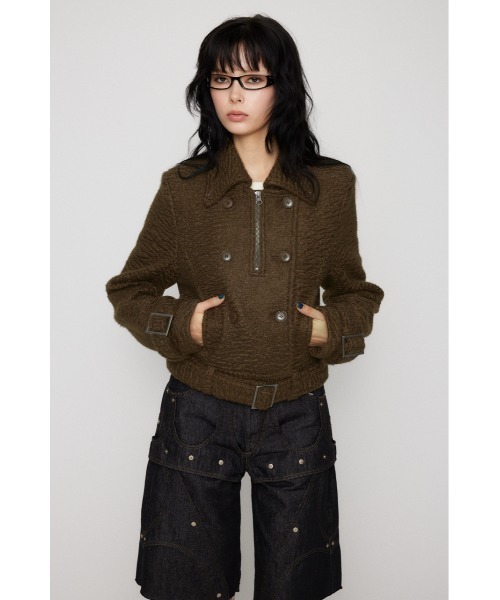 LAGUAGEM SHORT COMPACT DOUBLE コート GLAY SHORT COMPACT DOUBLE コート（ピーコート）｜LAGUA GEM（ラグアジェム