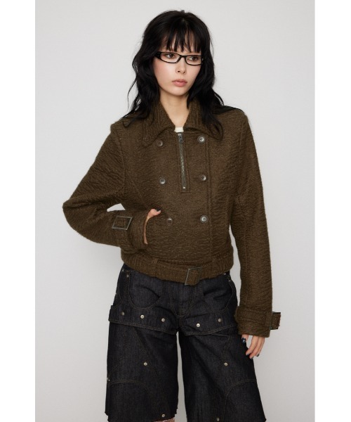 SHORT COMPACT DOUBLE コート今季完売アイテム SHORT COMPACT DOUBLE コート（ピーコート）｜LAGUA GEM（ラグアジェム