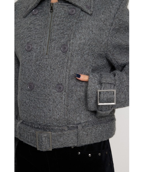 SHORT COMPACT DOUBLE コート（ピーコート）｜LAGUA GEM（ラグアジェム