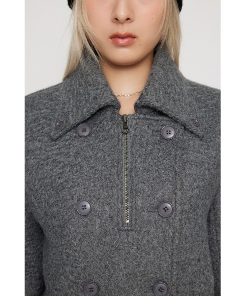 SHORT COMPACT DOUBLE コート（ピーコート）｜LAGUA GEM（ラグアジェム