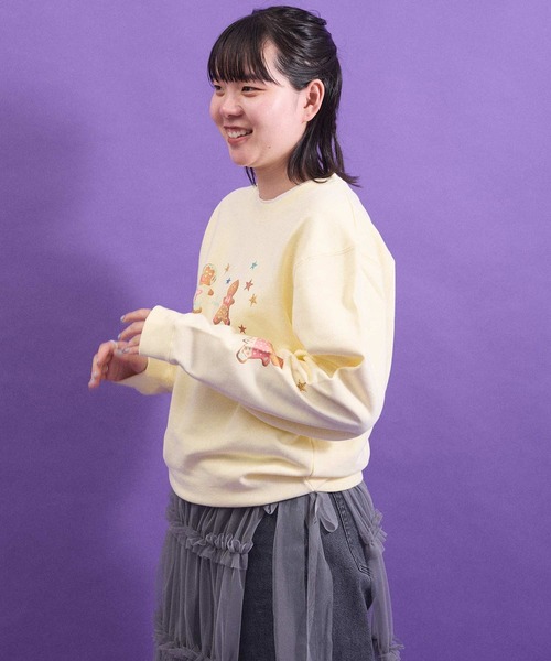 I am I in fact...（アイアムアイインファクト）の「_Gingerboys sweat（Tシャツ/カットソー・レディース・グレー/イエロー・FREE）」の6枚目の写真