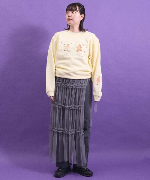 I am I in fact...（アイアムアイインファクト）の「_Gingerboys sweat（Tシャツ/カットソー・レディース・グレー/イエロー・FREE）」の10枚目の写真