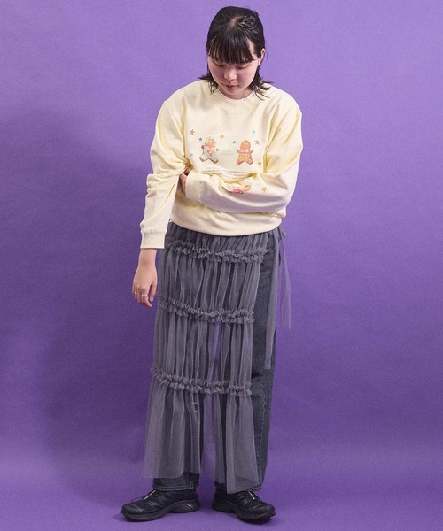 I am I in fact...（アイアムアイインファクト）の「_Gingerboys sweat（Tシャツ/カットソー・レディース・グレー/イエロー・FREE）」の13枚目の写真