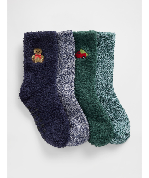 セール】あったかソックス 4足セット (幼児・ベビー)（ソックス/靴下