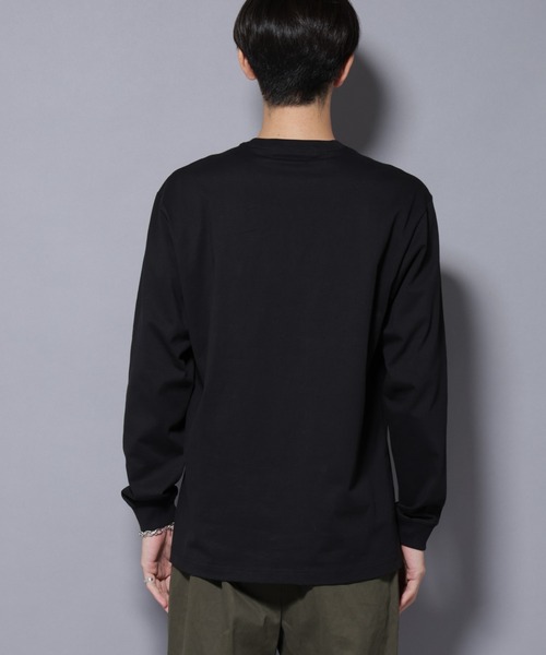 NANO universe（ナノユニバース）の「フェザー エンブロイダリー ロングスリーブTシャツ（Tシャツ/カットソー・メンズ・ホワイト/ブラック・L/M）」の18枚目の写真