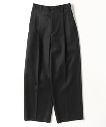 メゾンスペシャル　ウール　立体裁断　スラックス　サイズ0 定価26,400円　黒 メゾンスペシャル ウール 立体裁断 スラックス サイズ0 定価