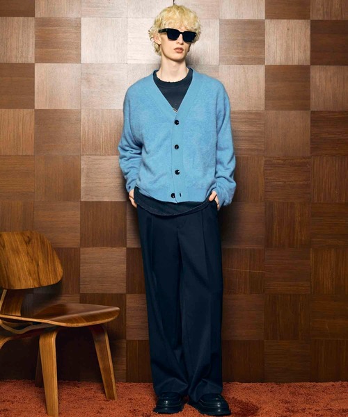 UNISEX》Super140 Pure Wool One-tuck Wide Slacks/スーパー140ピュア