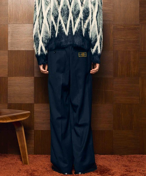 UNISEX》Super140 Pure Wool One-tuck Wide Slacks/スーパー140ピュア