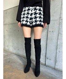 EGOIST | 千鳥柄シャギーニットショートパンツ(その他パンツ)