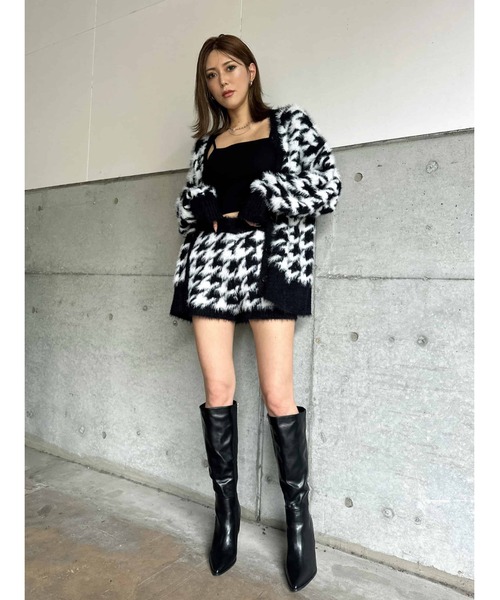 EGOIST（エゴイスト）の「千鳥柄シャギーニットショートパンツ（その他パンツ・レディース・ベージュ/ブラック・FREE）」の17枚目の写真