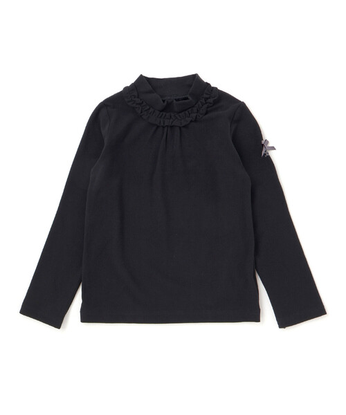 BeBe(ベベ)の「【日本製】ミップスウェードフリルハイネックTシャツ(Tシャツ/カットソー・キッズ・ピンク/ブラック/オフホワイト・120cm/130cm/150cm/110cm/140cm)」の10枚目の写真